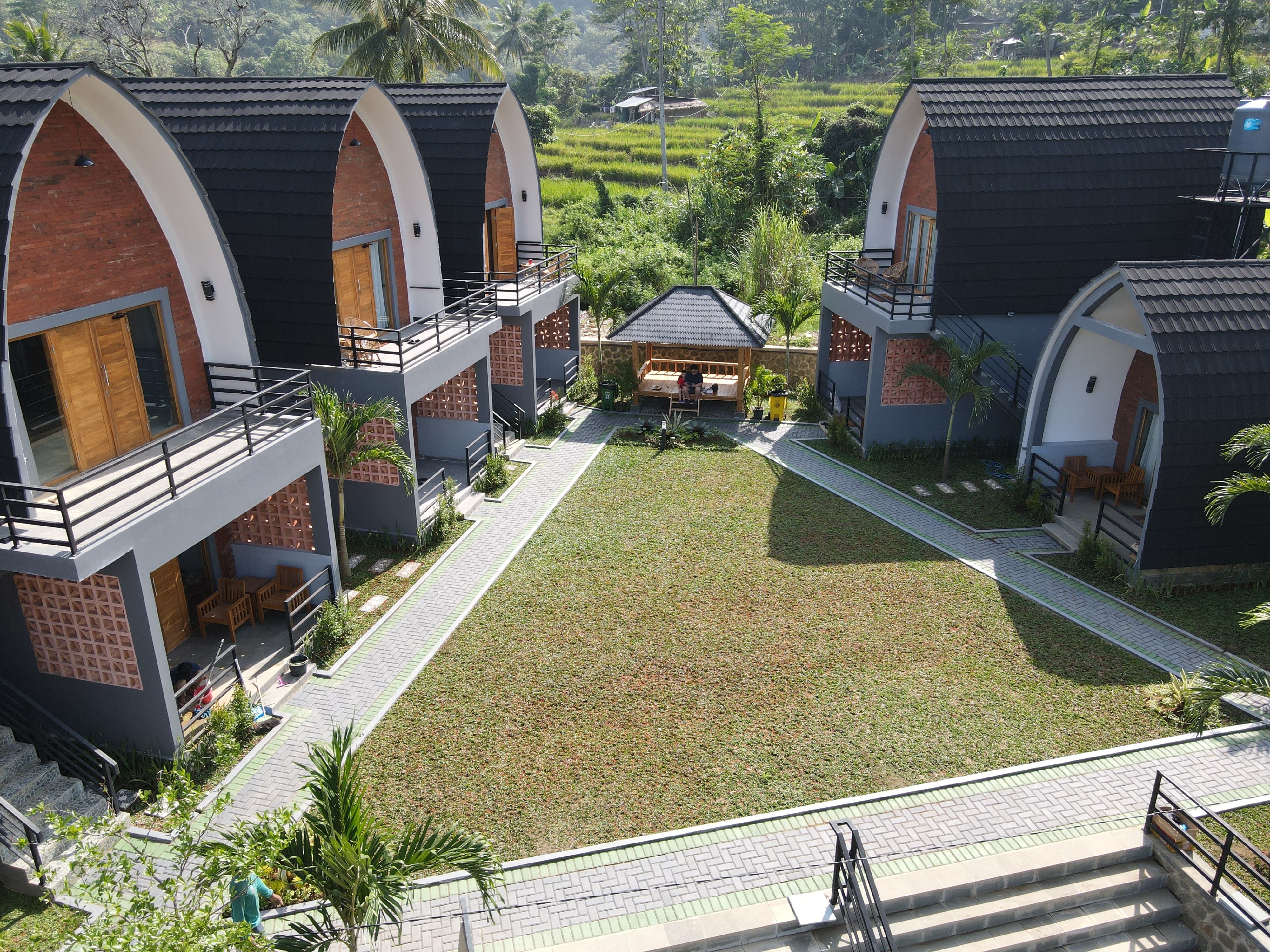 Eksterior Villa Padi Ciletuh dari depan, Geopark Ciletuh Sukabumi